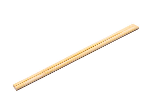 istock Wooden chopsticks isolated on white background 1380091201