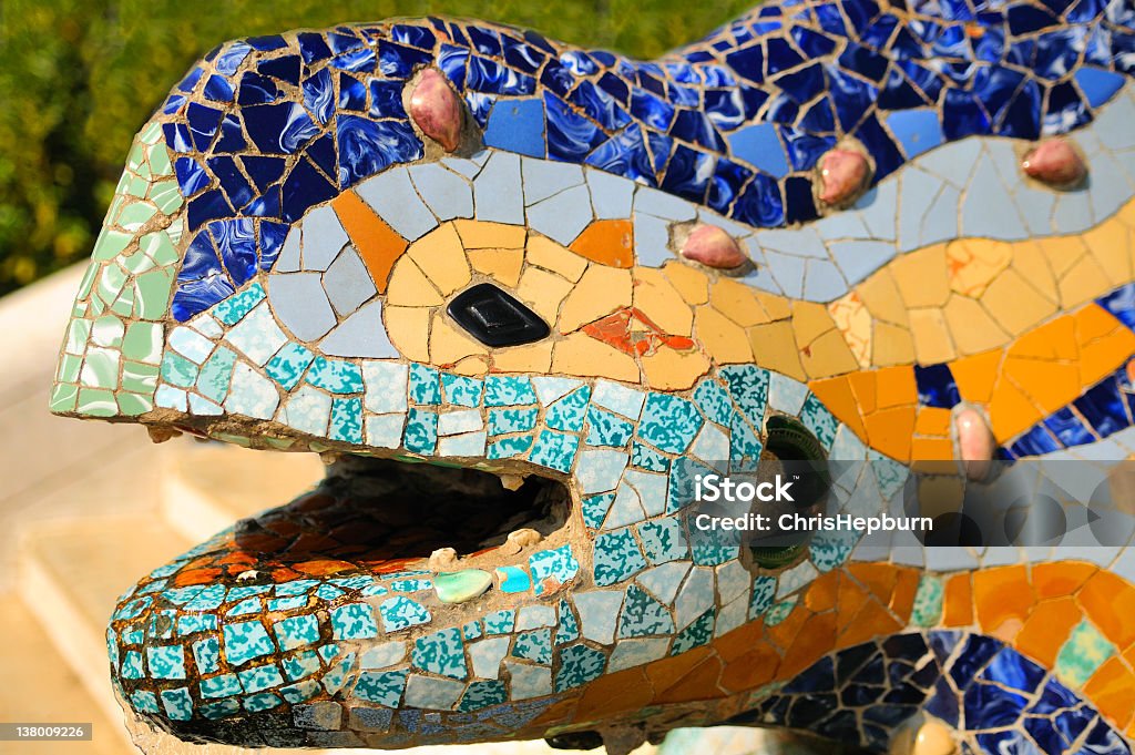 Parque güell, Barcelona - Foto de stock de Agua libre de derechos