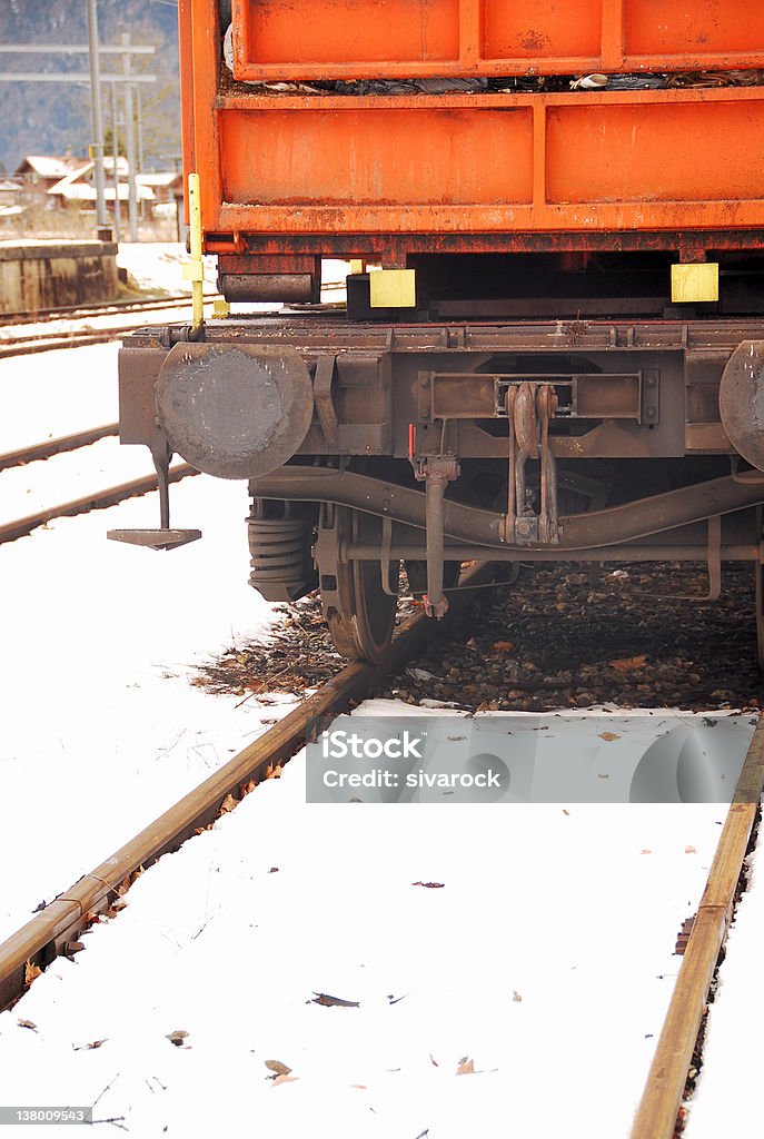 Railtracks in 인공눈 - 로열티 프리 0명 스톡 사진