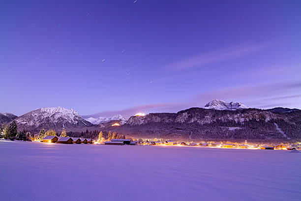 Cтоковое фото Голубой час в австрийских Альпах
