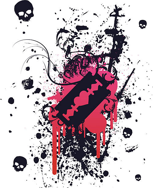 Bloodied Razorblade 140+ Razor Blade Blood Stock Illustrations, Royalty-Free Vector ...
