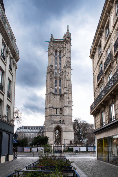 istock Architecture of a historical tower in Paris 1380135209
