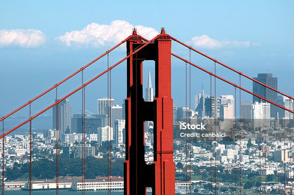 Le Golden Gate Bridge et Bâtiment Transamerica - Photo de Baie - Eau libre de droits