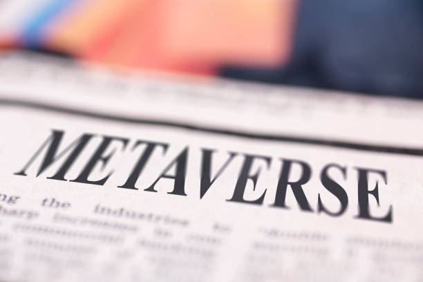 istock Metaverse written newspaper close up shot to the text 1380141613