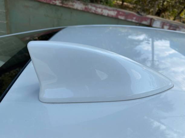 istock Car roof antenna 1380146366
