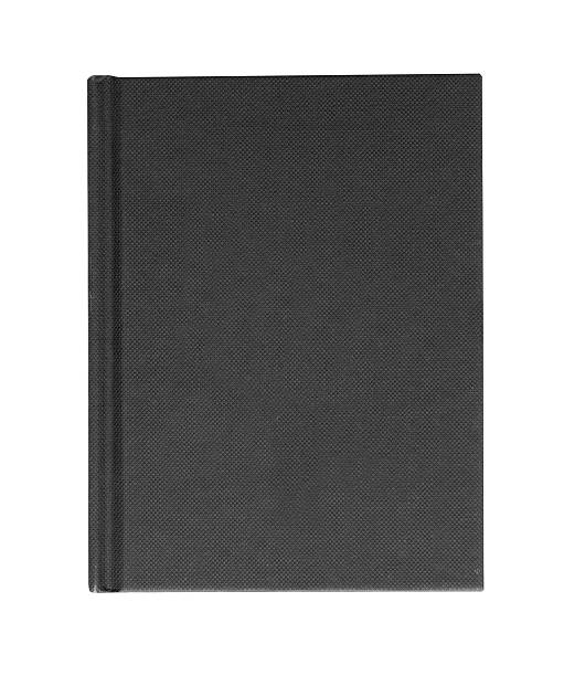 black hardback casebound book stock photo