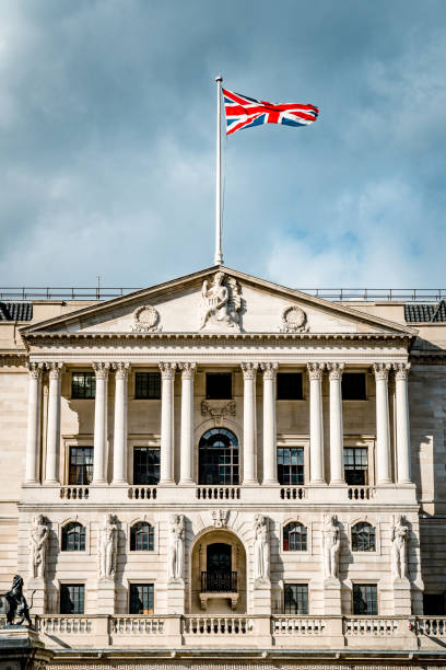 londres-la cidade, royal de câmbio, bolsa - british flag currency banking uk - fotografias e filmes do acervo