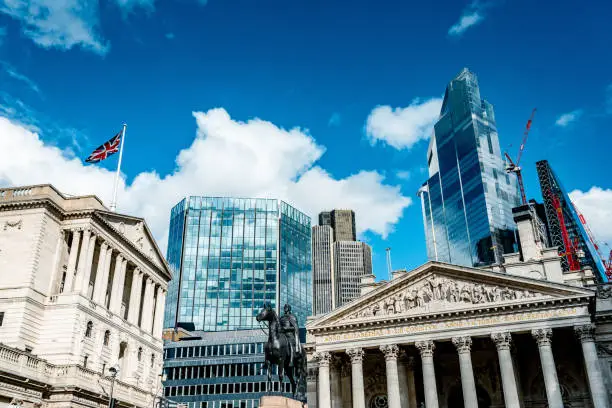 London - The City, Royal Exchange, Stock Exchange