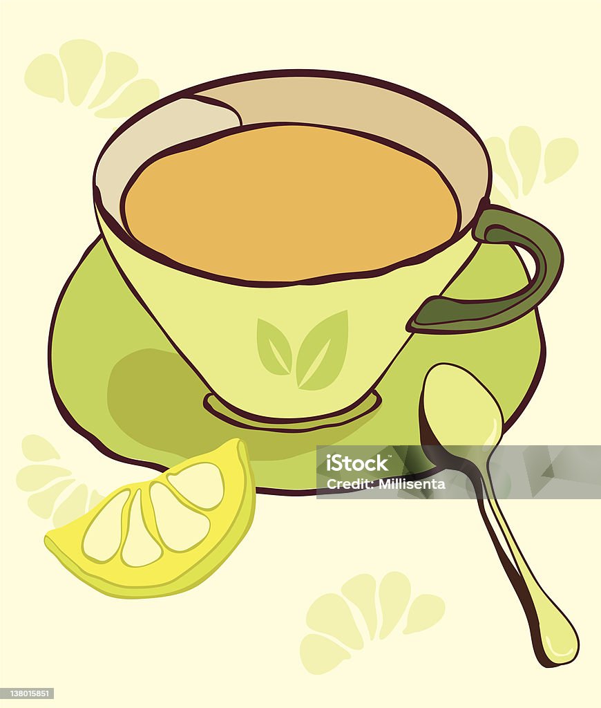 Tazza di tè - arte vettoriale royalty-free di Alimentazione sana