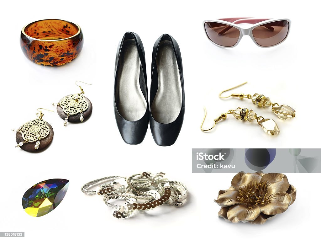 Set di accessori - Foto stock royalty-free di Abbigliamento