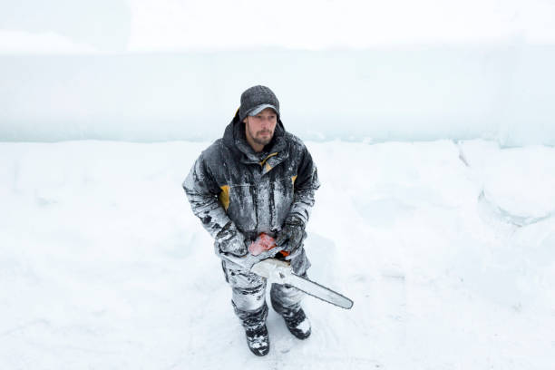 istock Portrait of an assembler with a chainsaw in his hands 1380184457
