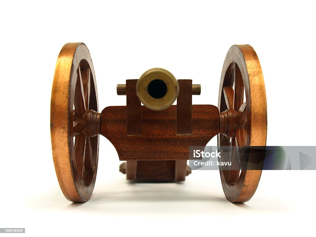 Alta qualidade-completamente único canon de brinquedo de madeira - Foto de stock de Antigo royalty-free