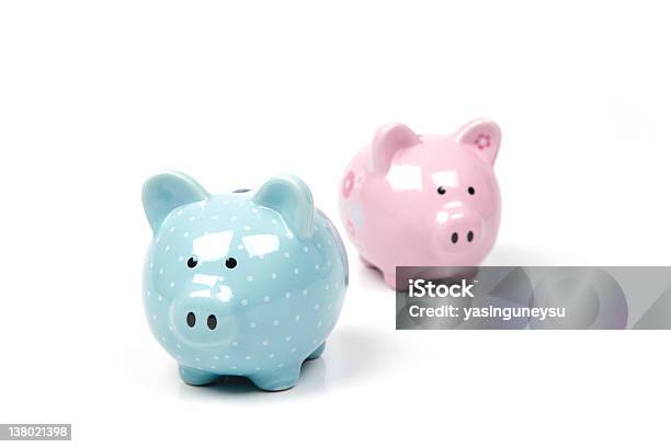 Piggy Bank Series Stock Photo - Download Image Now - Piggy Bank, Two Objects, Coin Bank