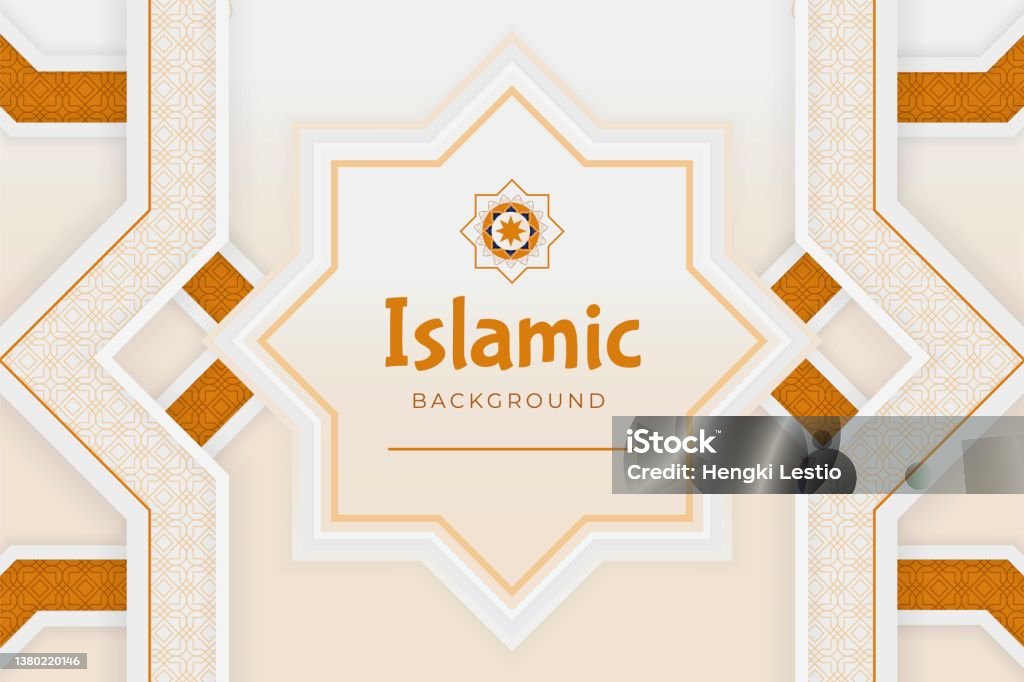 Islamic Gradient Gradient Islamic Background Template Stock Illustration - Download ...