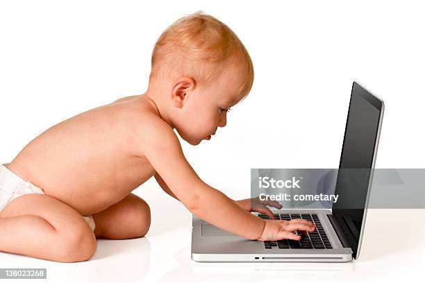 Foto de Meu Laptop e mais fotos de stock de Alegria - Alegria, Aprender, Bebê