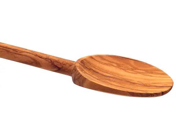 Wooden spoon made from olive wood