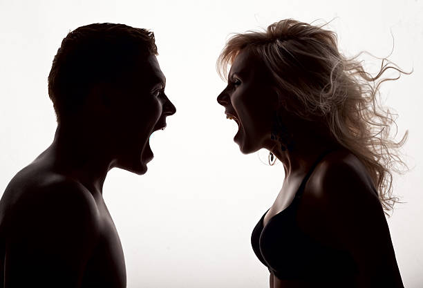 istock Silhouette of girl and boy 138024175