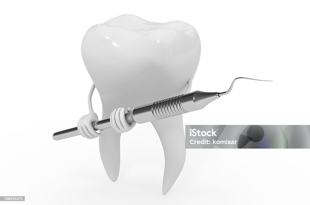 Molare armato strumento dentale - Foto stock royalty-free di Ambulatorio dentistico