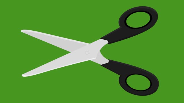 Loop animation of a scissors