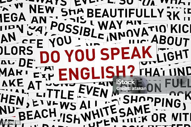 Do You Speak English Stock Photo - Download Image Now - English Language, England, English Culture