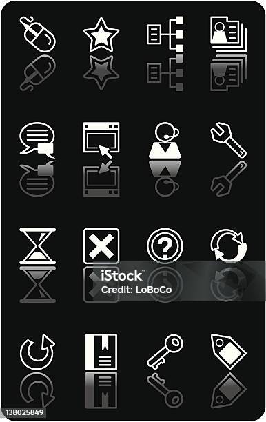 Icon Serieinternet Stock Vektor Art und mehr Bilder von Bedienungsknopf - Bedienungsknopf, Buchstabe X, Computergrafiken