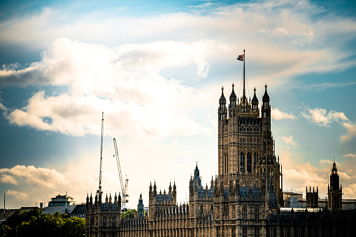 View of House Of Parliament at sunset, London