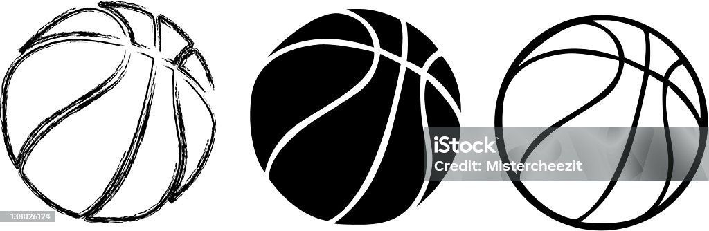 Sundry Basketballs Great vector basketballs for awards, certificates, tshirts, etc. Basketball - Ball stock vector