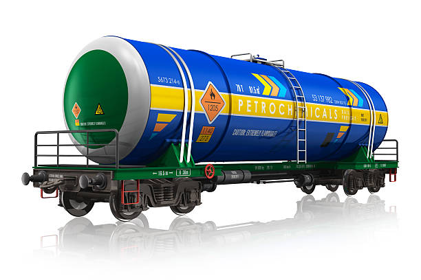 бензин железнодорожный майка автомобиль - commercial land vehicle man made object land vehicle rail freight стоковые фото и изображения