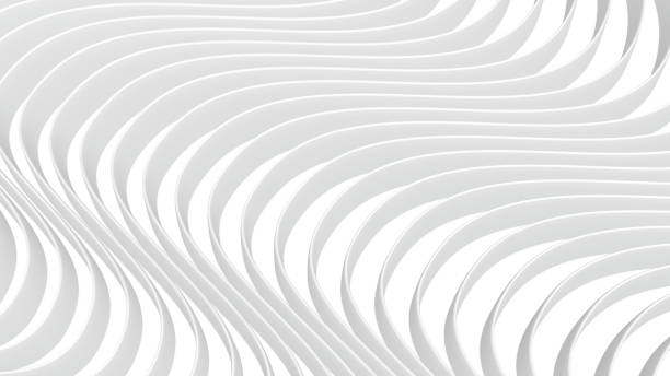 istock 3D white wavy background for business presentation, gray stripes elegant pattern 1380265977