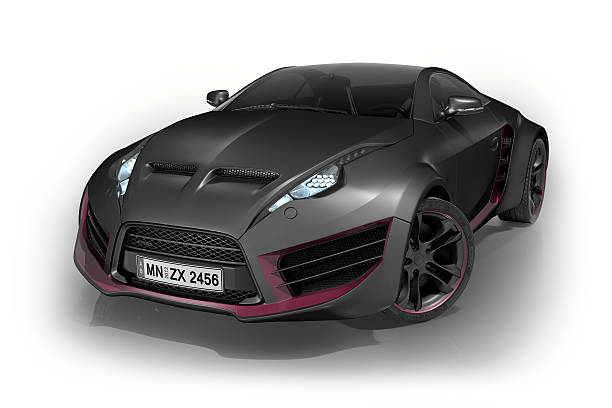 istock Black sports car 138026894
