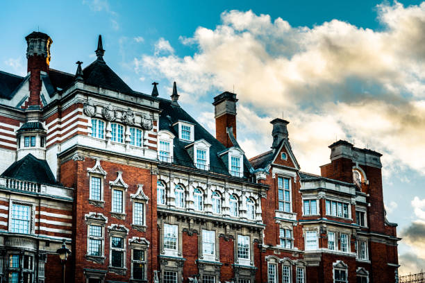 Elegant apartment building in London
