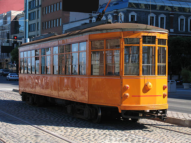 istock San Francisco Street Car on Cobblestone Road 138035867