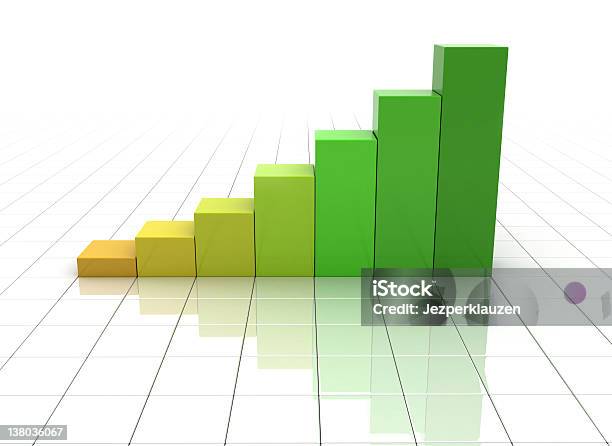 Gráfico De Negócios - Fotografias de stock e mais imagens de Amarelo - Amarelo, Branco, Colorido