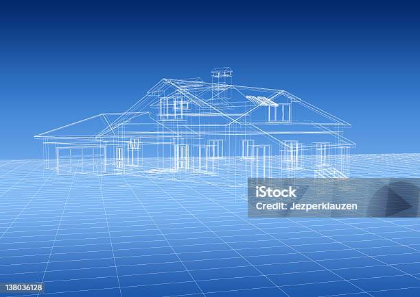 Dom Projekt - zdjęcia stockowe i więcej obrazów Rozbudowa domu - Rozbudowa domu, Trójwymiarowy, Architektura