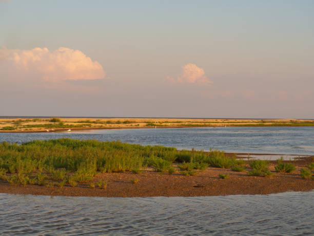 istock Beautiful lagoon landscape at sunset. 1380367993