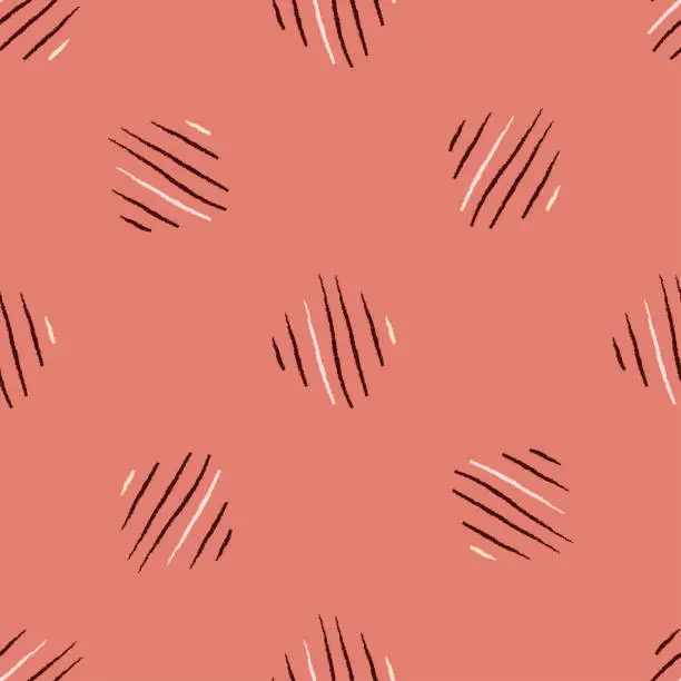 Vector illustration of Scratches of seamless pattern. Hand drawn horror background.