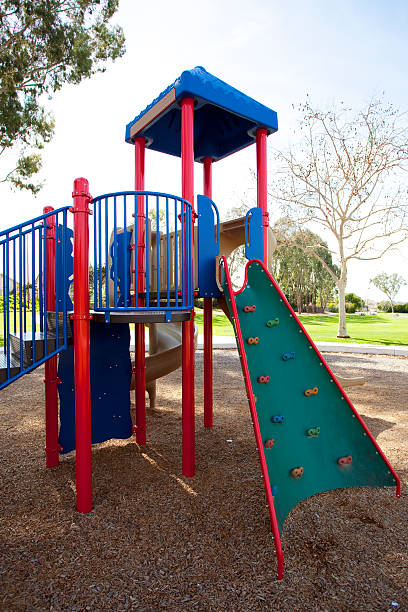 Childrens playground stock photo