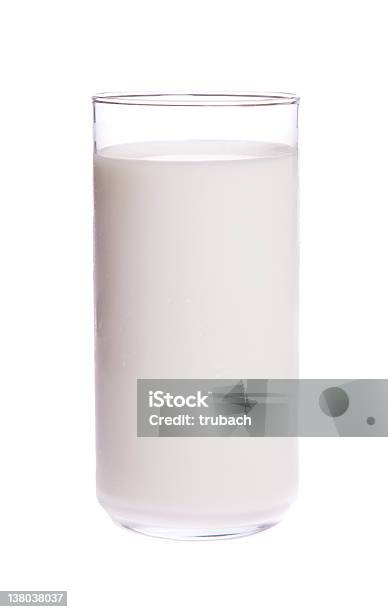 Glass Of Milk Stock Photo - Download Image Now - Close-up, Cold Temperature, Cut Out