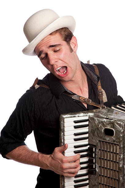 istock Young male with accordion 138038384