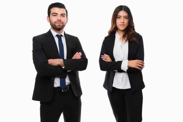 istock Confident business partners looking at the camera 1380397272