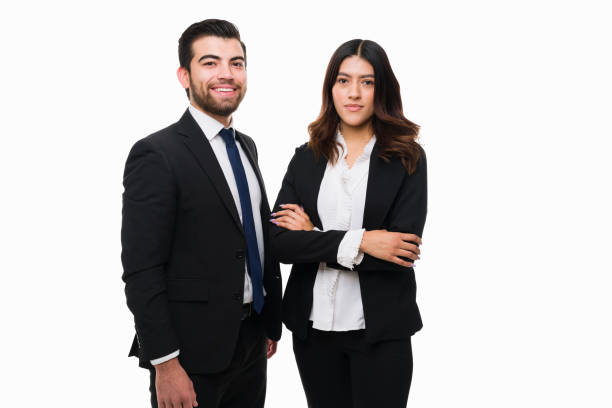 istock Portrait of hispanic business partners 1380397310