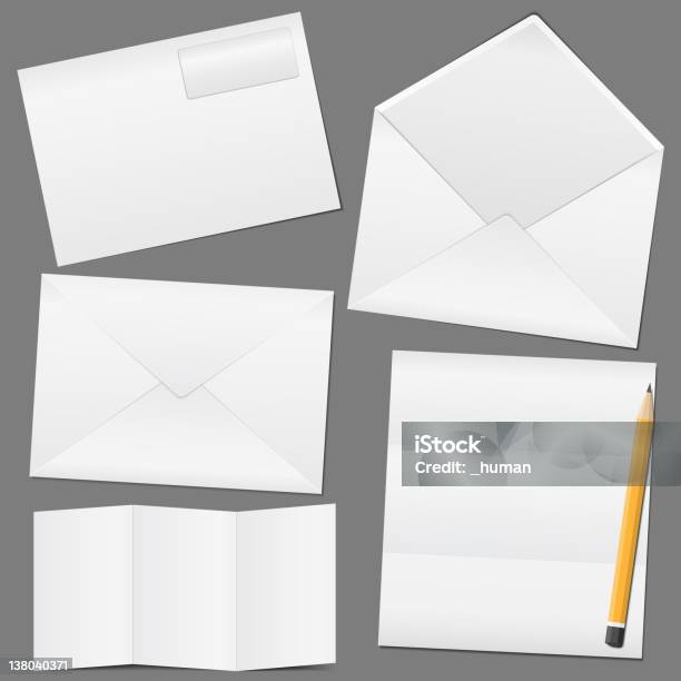 Enveloppes Vecteurs libres de droits et plus d'images vectorielles de Blanc - Blanc, Brochure, Carte postale