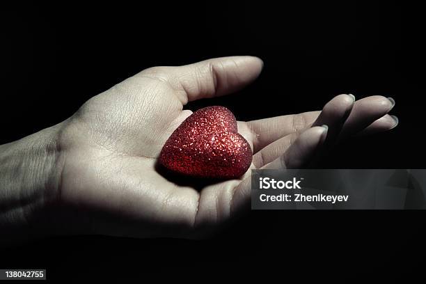 Love Stock Photo - Download Image Now - Black Background, Giving, Heart Shape