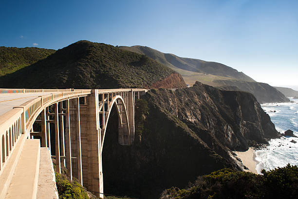 Bridge in the Big Sur stock photo