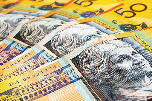 Australian dollars background