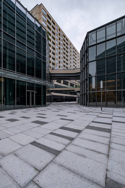 istock Facade of modern building in business district 1380444349