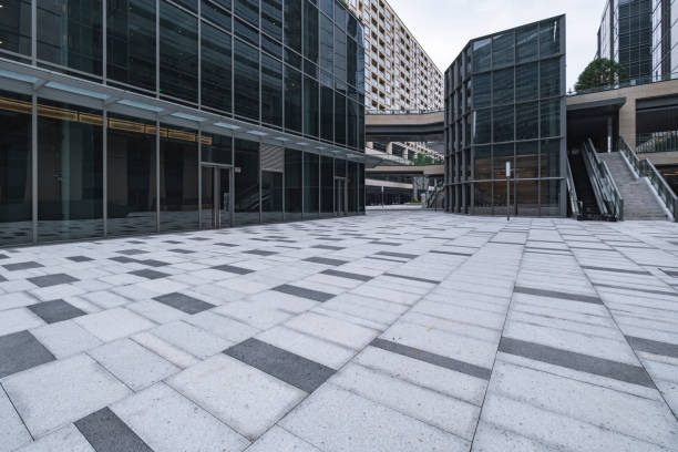istock Facade of modern building in business district 1380444350