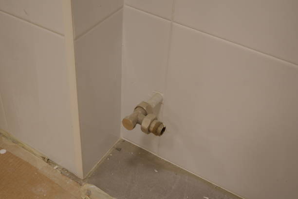 istock New metal pipe output in the wall 1380454996