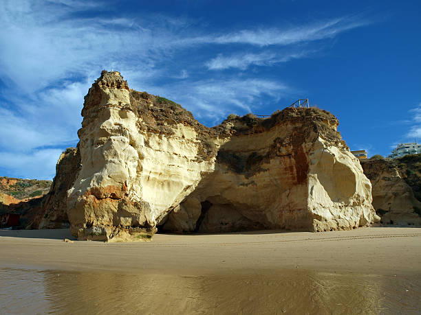istock Caves and colourful rock formations on the Algarve coast 138045872