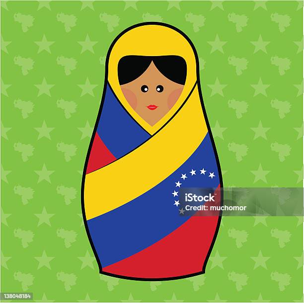 Venezuelamatroschkapuppen Stock Vektor Art und mehr Bilder von Flagge - Flagge, Icon, Illustration